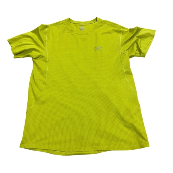 Arc’Teryx Men’s Lime Green / Yellow Performance Tech T-Shirt Size Small - Picture 1 of 11